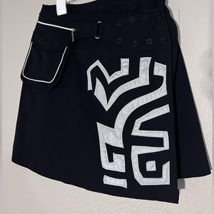 Y2K skirt with lots of buttons